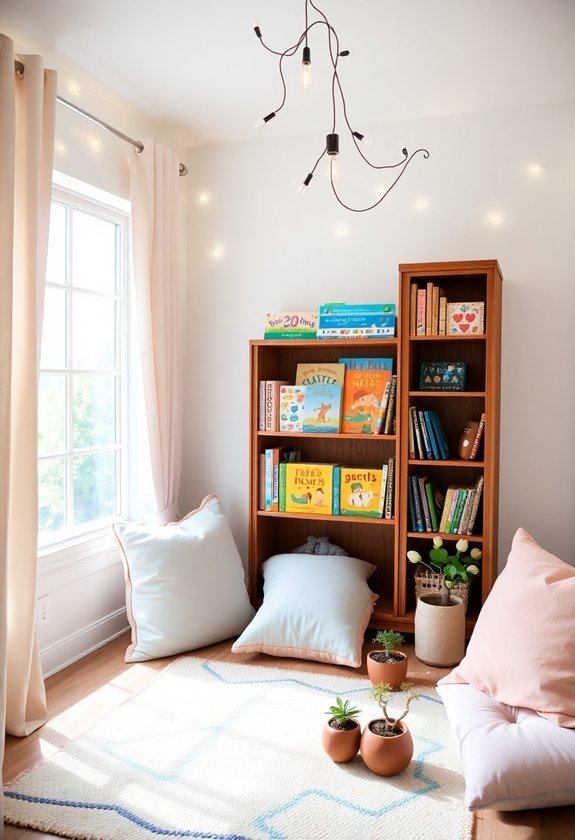 comfortable book corner