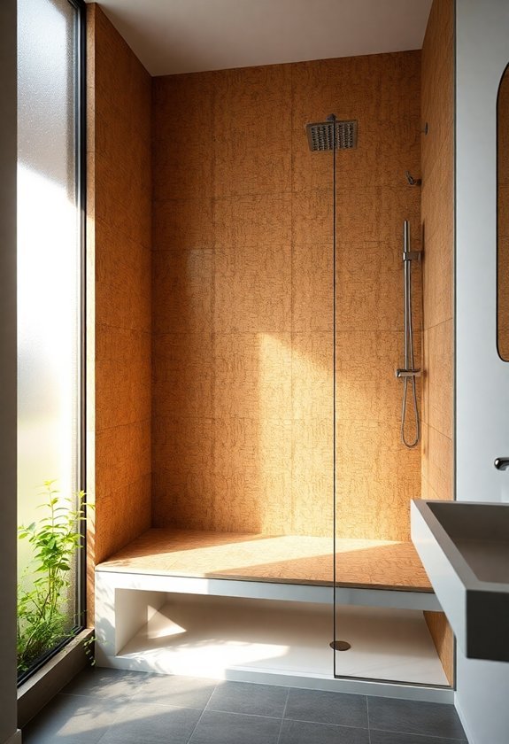 cork bathroom wall panels