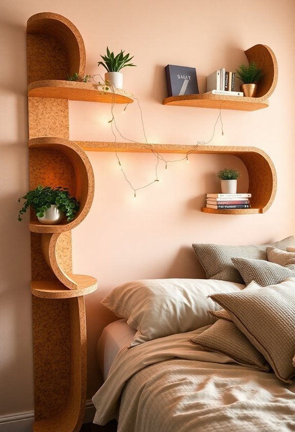 creative cork shelf ideas