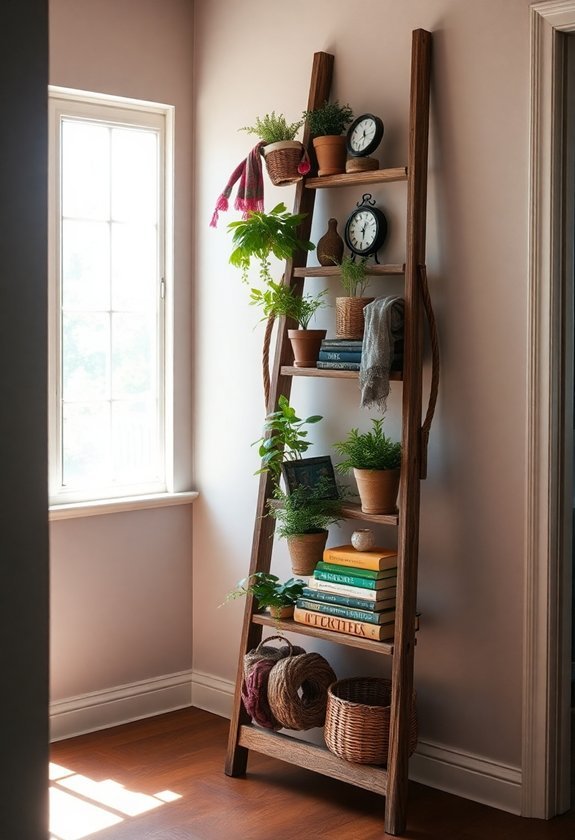 ladder transformed into organizer