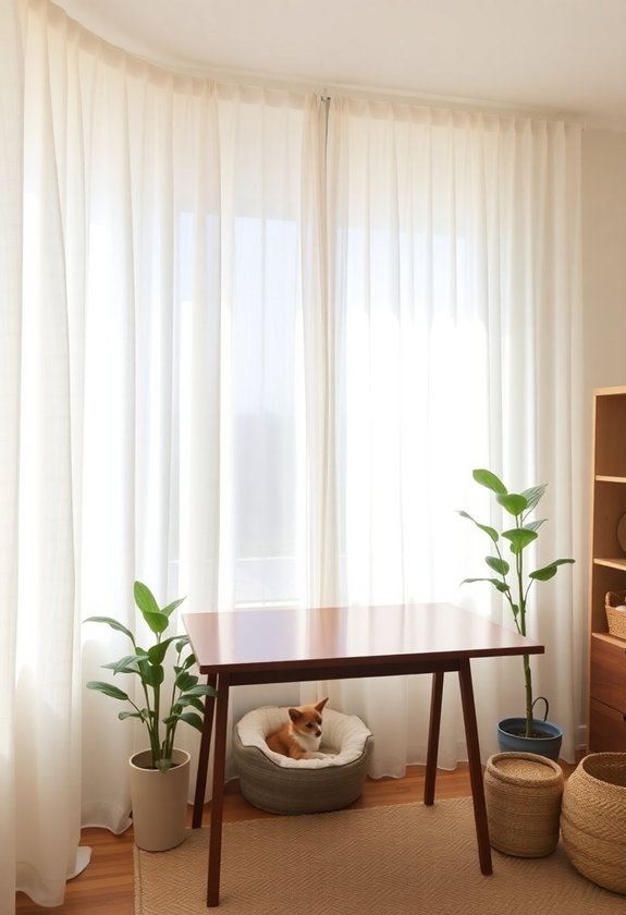 lightweight fabric window drapes