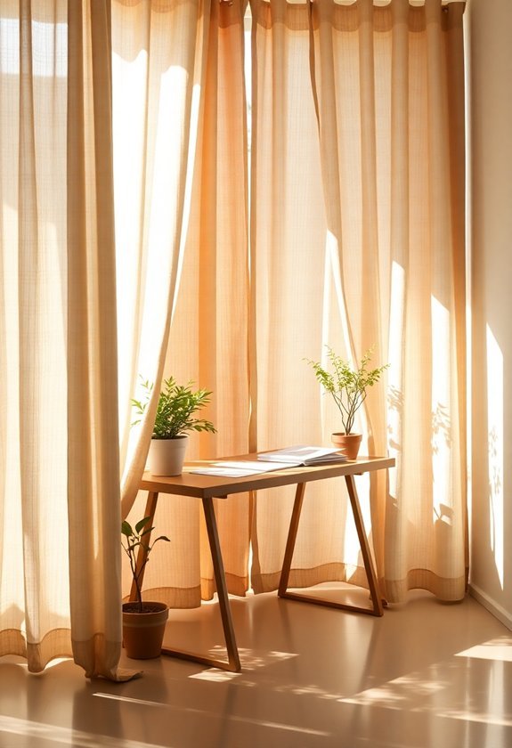 soft fabric window drapes