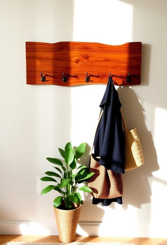 space saving wall coat racks