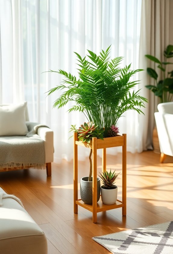 stylish bamboo plant holders