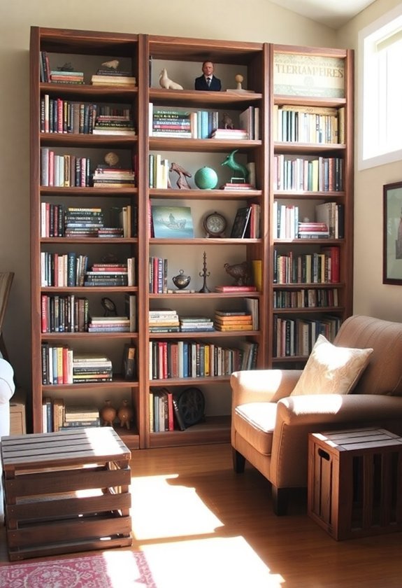 unique handmade bookcase designs