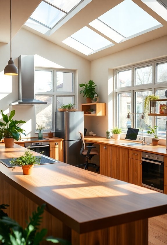 versatile workspace cooking area