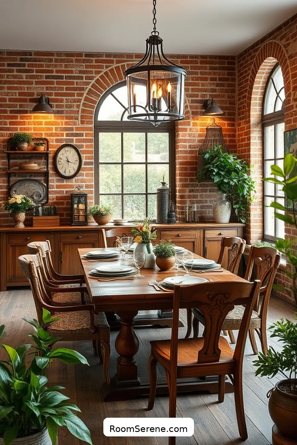 15 Creative Multi-Use Dining Room Spaces Using Reclaimed Materials 14 Heritage Brick Accents for a Touch of History for 15 Creative Multi-Use Dining Room Spaces Using Reclaimed Materials