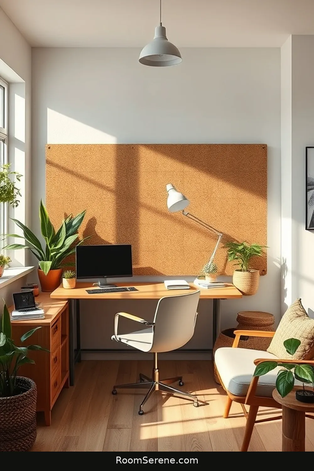 15 Inspiring Workspace Design Ideas for Your Home Office Using Reclaimed Materials 16 Eco-Friendly Corkboard From Recycled Materials for 15 Inspiring Workspace Design Ideas for Your Home Office Using Reclaimed Materials