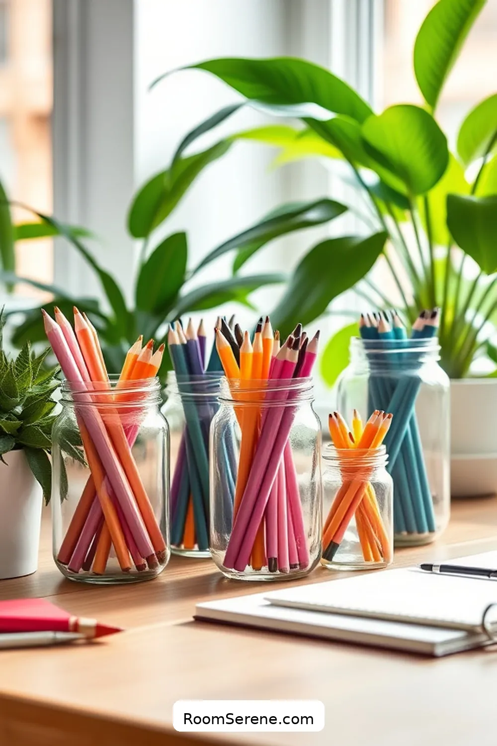 15 Inspiring Workspace Design Ideas for Your Home Office Using Reclaimed Materials 13 Upcycled Glass Jars for Desk Accessories for 15 Inspiring Workspace Design Ideas for Your Home Office Using Reclaimed Materials
