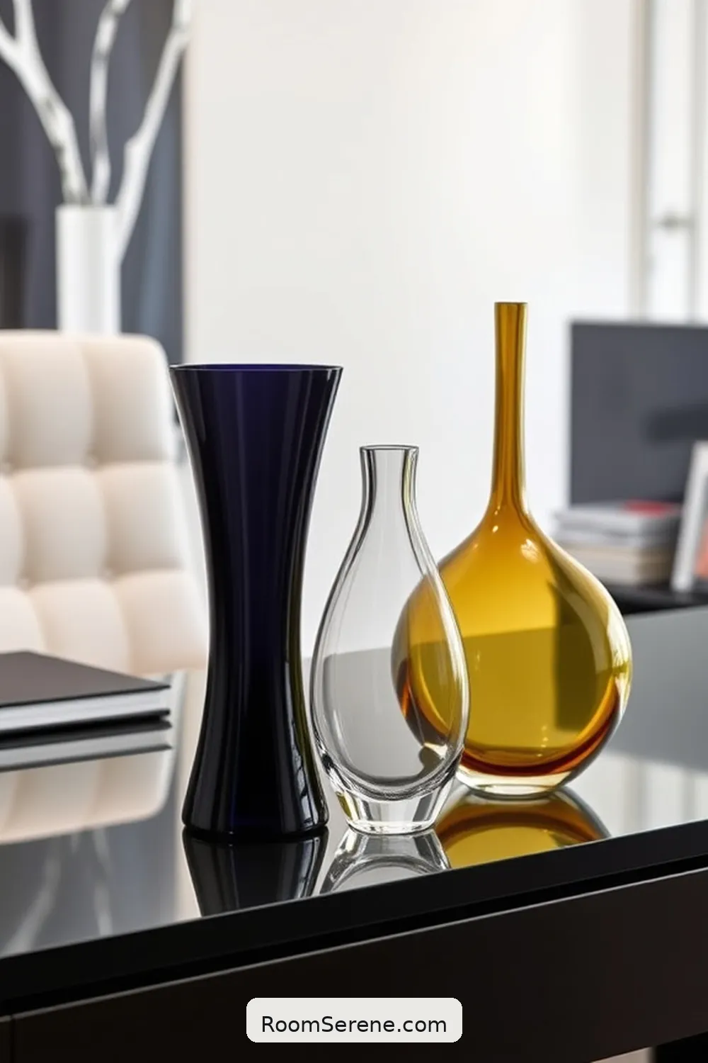 15 Stunning Ways for Using Glass in Your Home Office Design 14 Decorative Glass Vases for Personalization for 15 Stunning Ways for Using Glass in Your Home Office Design