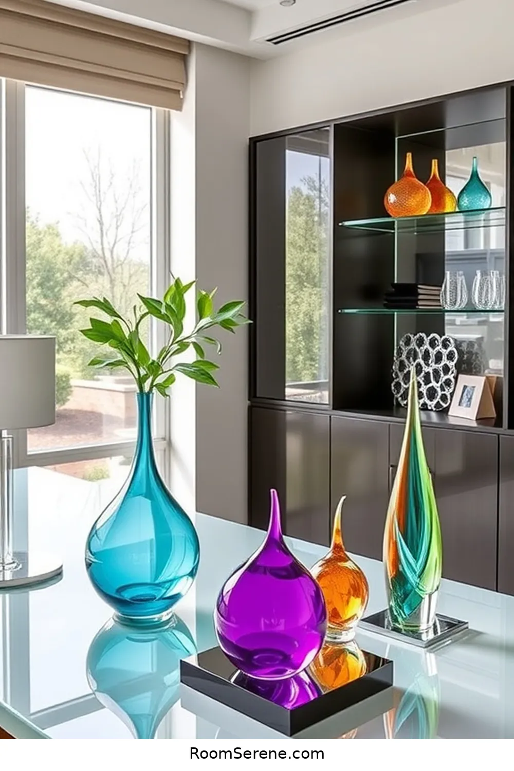 15 Stunning Ways for Using Glass in Your Home Office Design 16 Glass Accents for a Cohesive Design for 15 Stunning Ways for Using Glass in Your Home Office Design