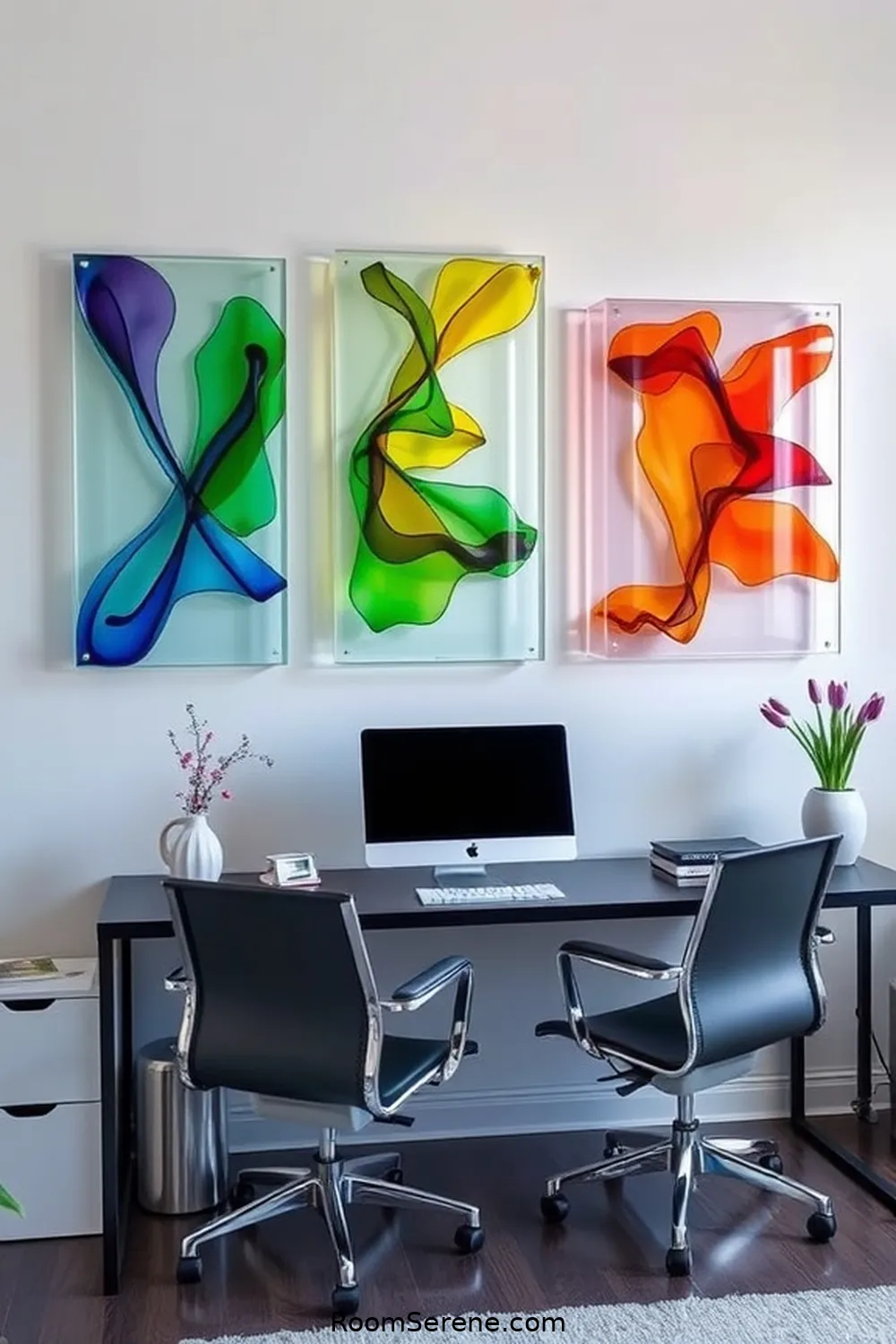 15 Stunning Ways for Using Glass in Your Home Office Design 6 Glass Wall Art to Inspire Creativity for 15 Stunning Ways for Using Glass in Your Home Office Design