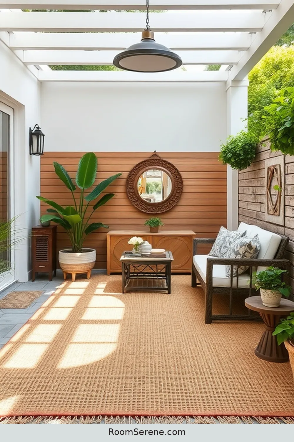 Sisal Area Rugs With Hidden Storage for 15 Stylish Storage Solutions for Outdoor Patios Using Natural Fibers