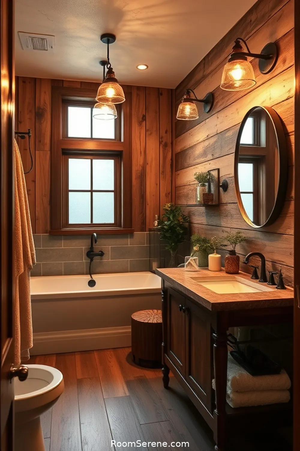 15 Ways to Boost Energy Efficiency in the Bathroom Using Reclaimed Materials 7 Eco-Friendly Lighting With Vintage Fixtures for 15 Ways to Boost Energy Efficiency in the Bathroom Using Reclaimed Materials