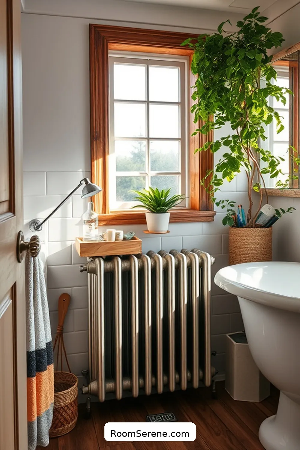 15 Ways to Boost Energy Efficiency in the Bathroom Using Reclaimed Materials 11 Vintage Radiators for Heating for 15 Ways to Boost Energy Efficiency in the Bathroom Using Reclaimed Materials