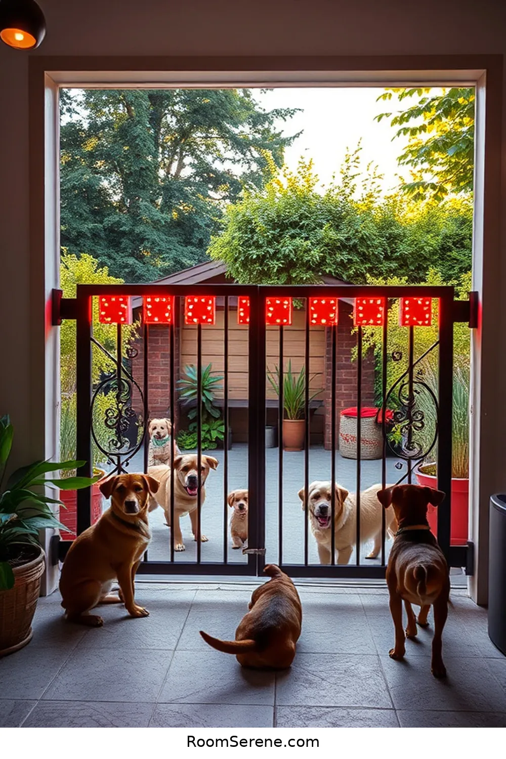 15 Ways to Create a Pet Friendly Garage Using Solar Powered Lights 10 Build a Pet Gate for Safe Playtime for 15 Ways to Create a Pet Friendly Garage Using Solar Powered Lights