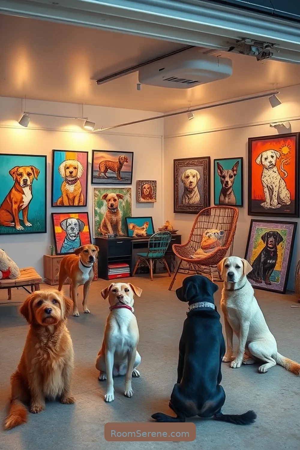 15 Ways to Create a Pet Friendly Garage Using Solar Powered Lights 15 Design a Pet Art Gallery for Personal Touch for 15 Ways to Create a Pet Friendly Garage Using Solar Powered Lights