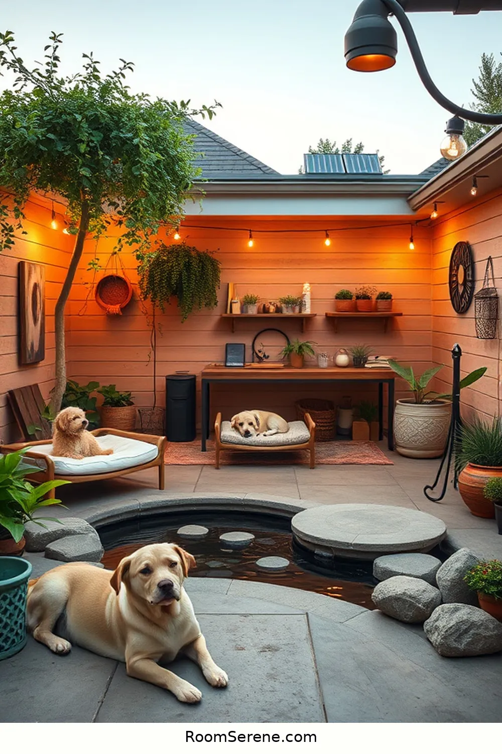 15 Ways to Create a Pet Friendly Garage Using Solar Powered Lights 16 Establish a Relaxation Zone With Calming Elements for 15 Ways to Create a Pet Friendly Garage Using Solar Powered Lights