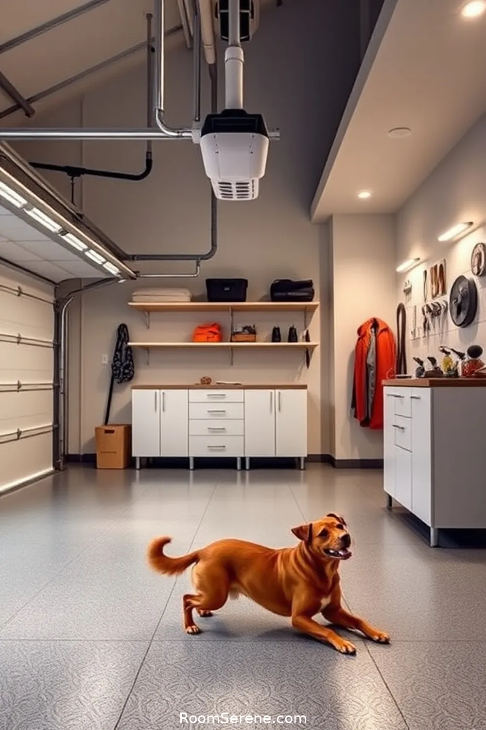 15 Ways to Create a Pet Friendly Garage Using Solar Powered Lights 6 Incorporate Pet-Friendly Flooring Options for 15 Ways to Create a Pet Friendly Garage Using Solar Powered Lights