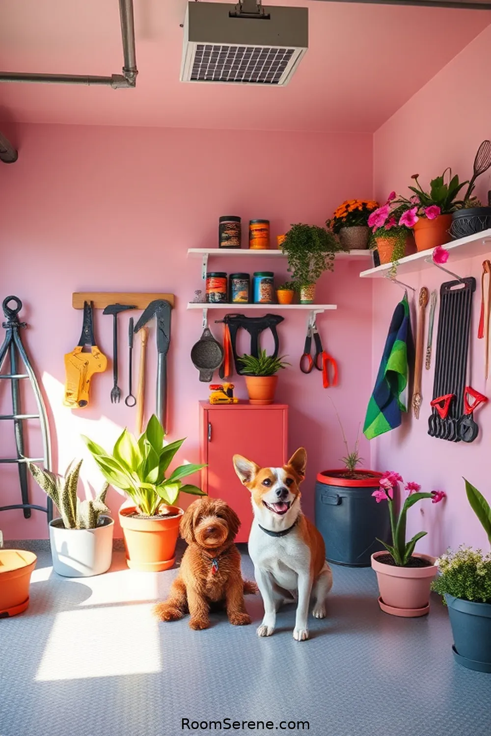 15 Ways to Create a Pet Friendly Garage Using Solar Powered Lights 14 Use Non-Toxic Paints and Materials for 15 Ways to Create a Pet Friendly Garage Using Solar Powered Lights