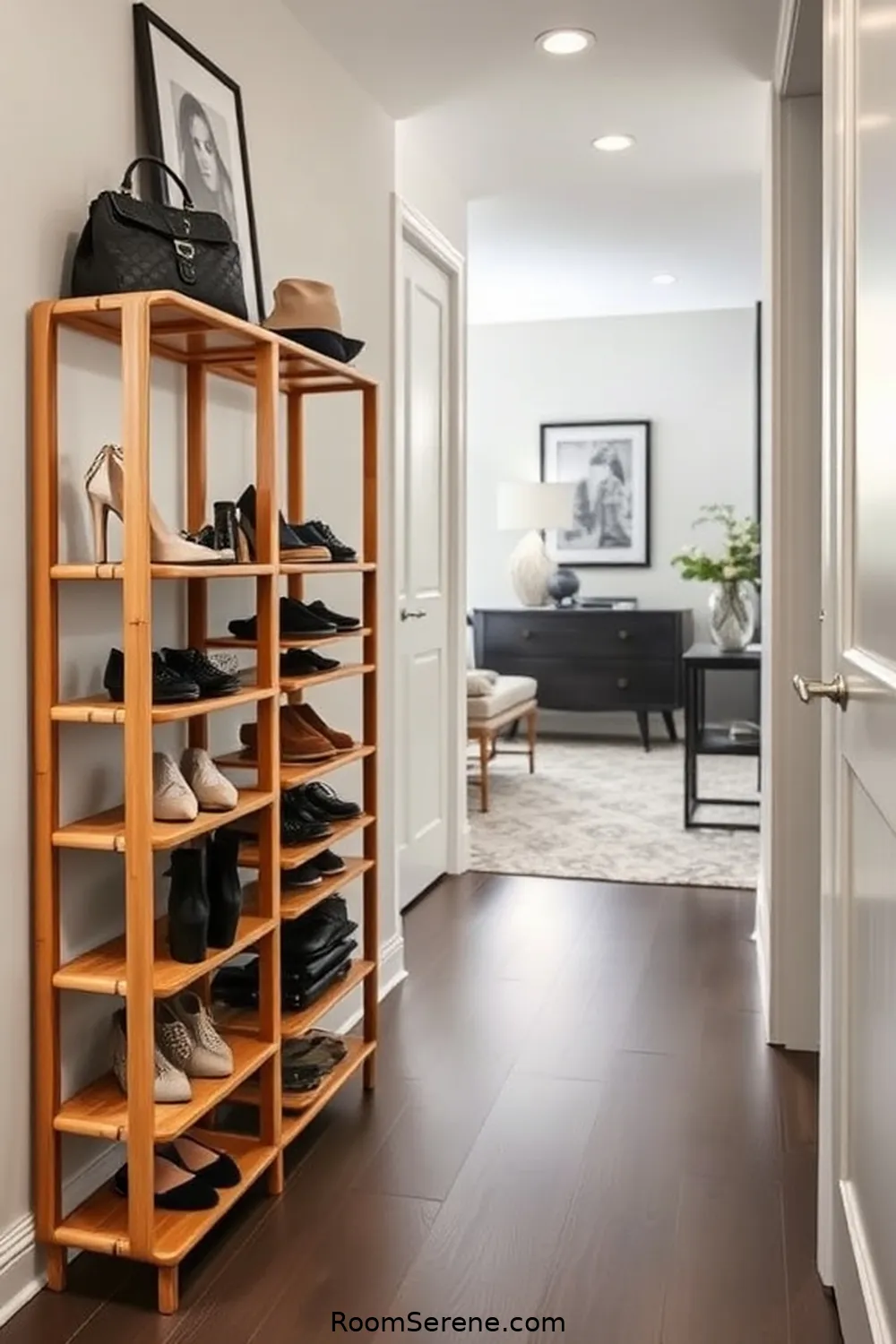 Bamboo Shoe Rack for 16 Creative Storage Solutions Using Bamboo for Your Hallway