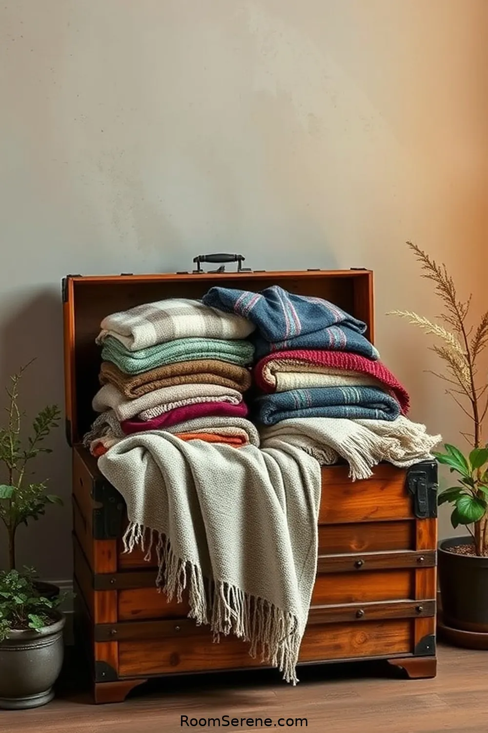 Vintage Trunk Storage for 16 Creative Storage Solutions for Hallway Using Reclaimed Materials