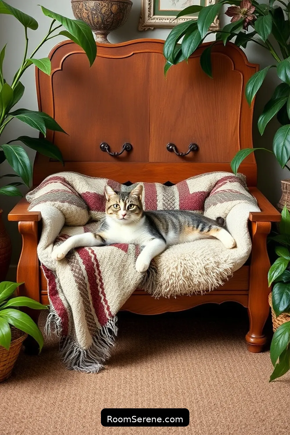 16 Creative Ways to Make a Pet-Friendly Home Office Using Reclaimed Materials 6 Make a Pet Bed From Old Furniture for 16 Creative Ways to Make a Pet-Friendly Home Office Using Reclaimed Materials