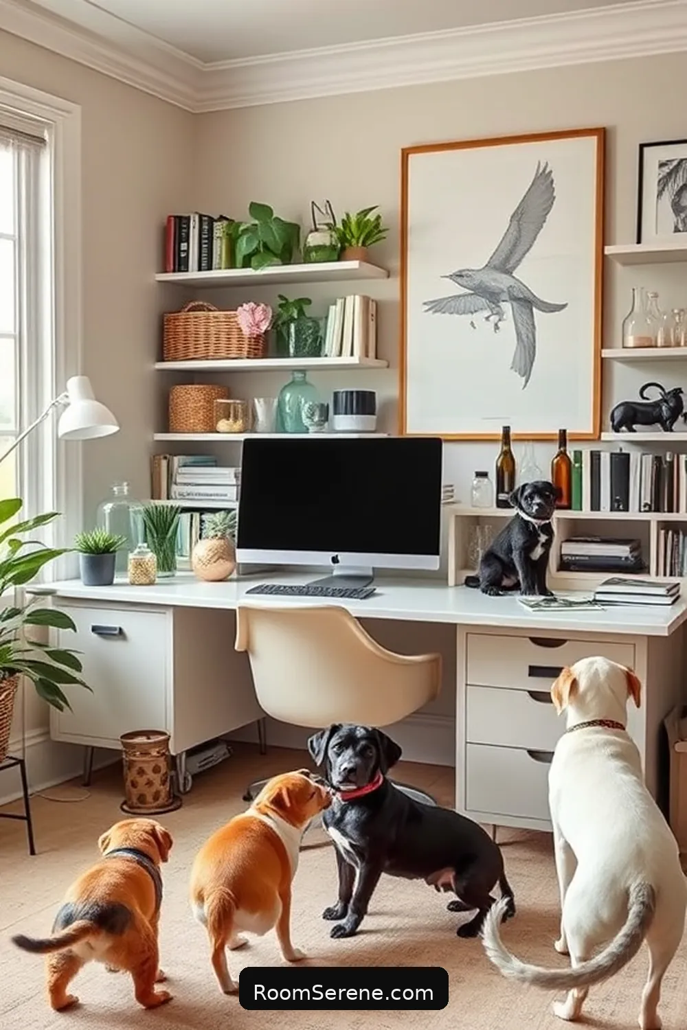 16 Creative Ways to Make a Pet-Friendly Home Office Using Reclaimed Materials 11 Utilize Jars and Bottles for Eco-Friendly Organizers for 16 Creative Ways to Make a Pet-Friendly Home Office Using Reclaimed Materials