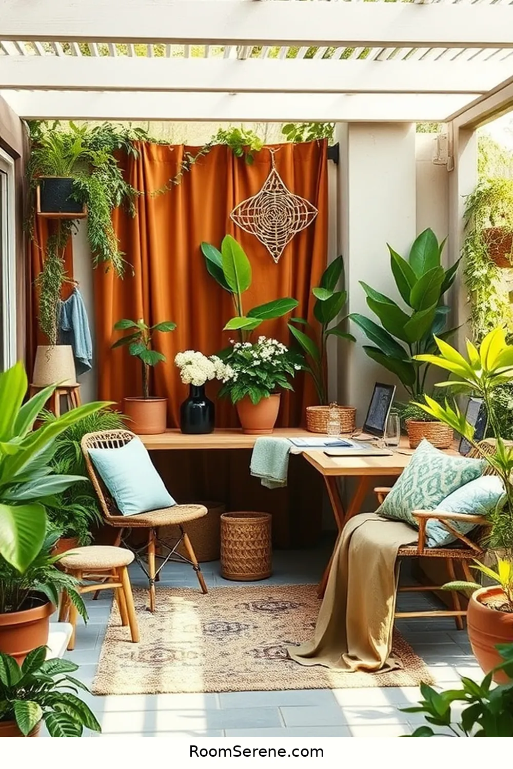 Select a Color Palette That Inspires for 16 Essential Tips for Designing a Patio Workspace Using Organic Cotton Outdoors