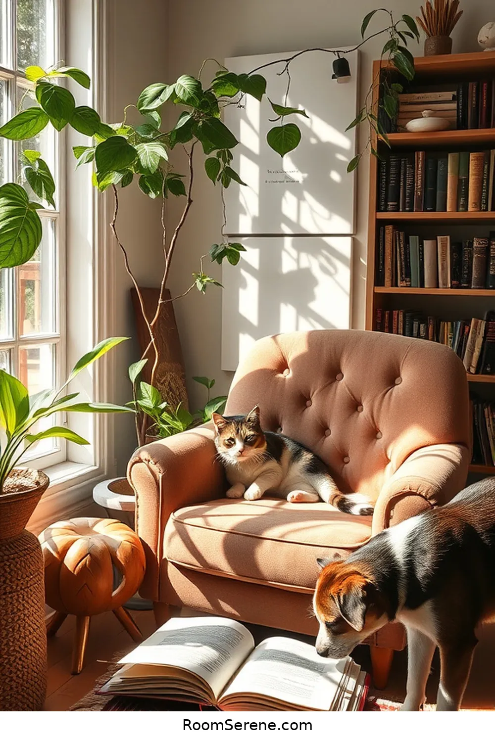 16 Pet-Friendly Libraries Using Organic Cotton 13 The Nature Nook Library – Bringing the Outdoors In for 16 Pet-Friendly Libraries Using Organic Cotton