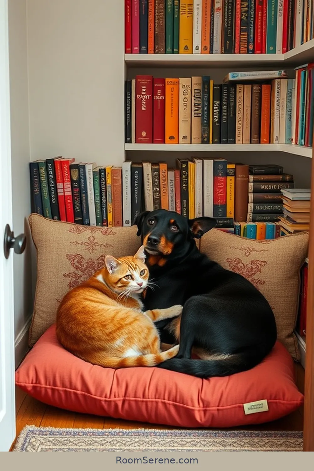 16 Pet-Friendly Libraries Using Organic Cotton 17 The Pet-Friendly Book Nook – Reading Together in Harmony for 16 Pet-Friendly Libraries Using Organic Cotton