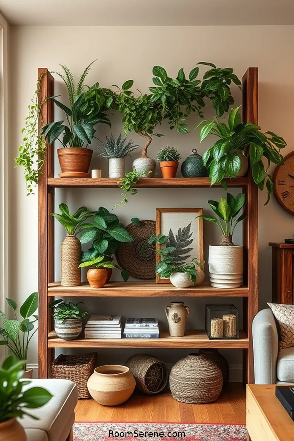 Reclaimed Wood Shelving Units for 16 Smart Home Features Using Reclaimed Materials for Your Living Room