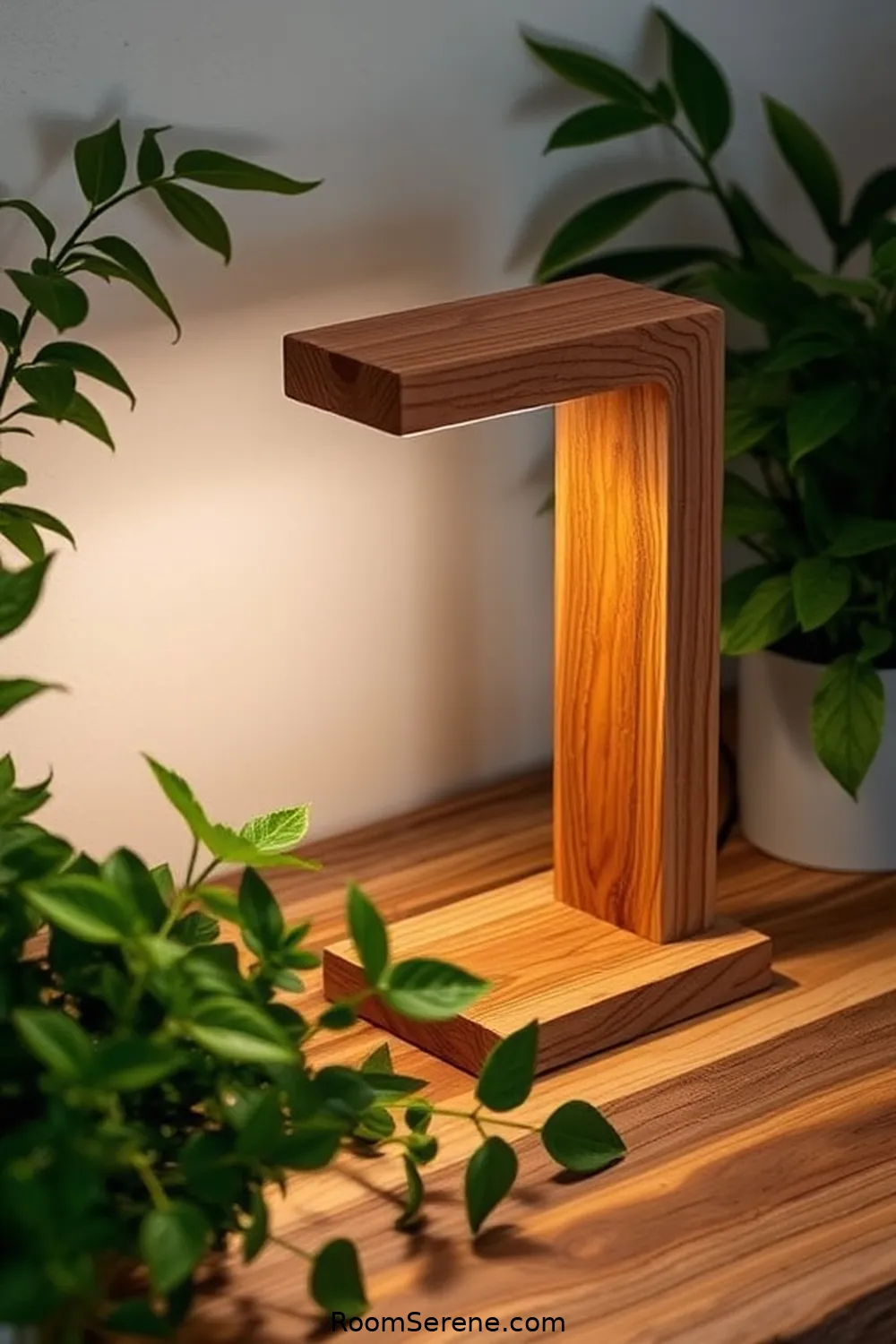 16 Sustainable Ways for Home Office Organization Using Recycled Wood 17 DIY Wooden Task Light for 16 Sustainable Ways for Home Office Organization Using Recycled Wood