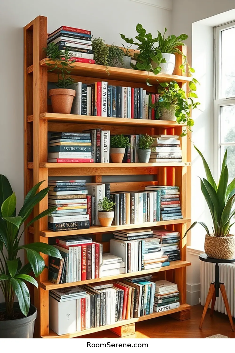 16 Sustainable Ways for Home Office Organization Using Recycled Wood 4 Pallet Bookcase for 16 Sustainable Ways for Home Office Organization Using Recycled Wood