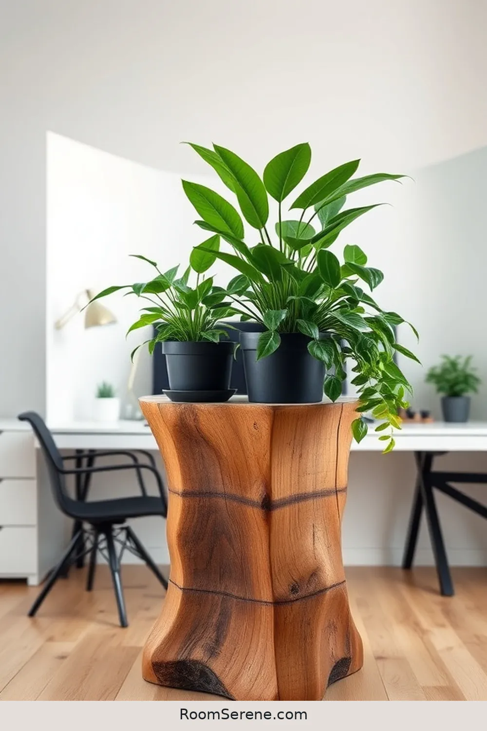 16 Sustainable Ways for Home Office Organization Using Recycled Wood 13 Plant Stand Made From Recycled Wood for 16 Sustainable Ways for Home Office Organization Using Recycled Wood