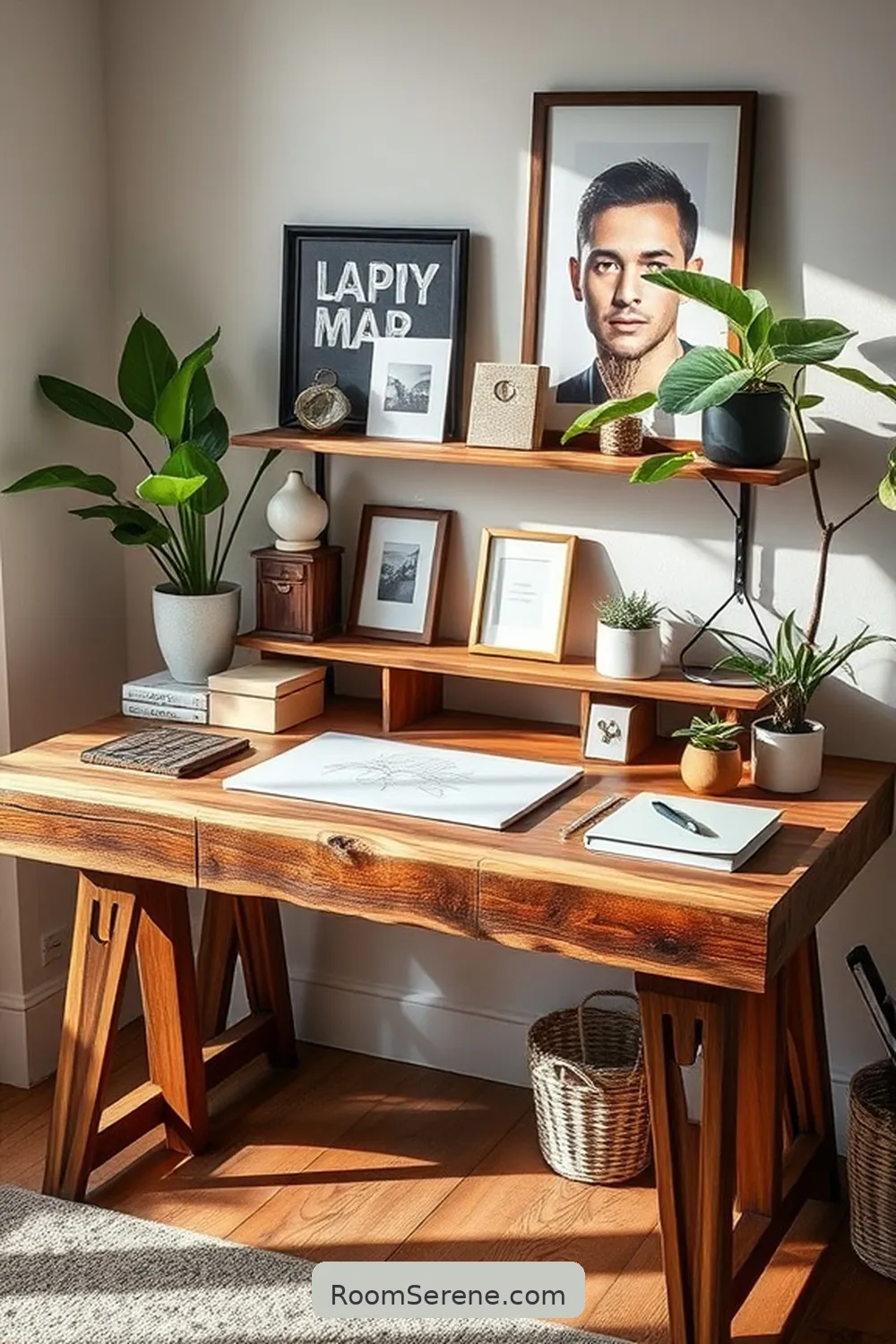 16 Sustainable Ways for Home Office Organization Using Recycled Wood 2 Recycled Wood Desk for 16 Sustainable Ways for Home Office Organization Using Recycled Wood