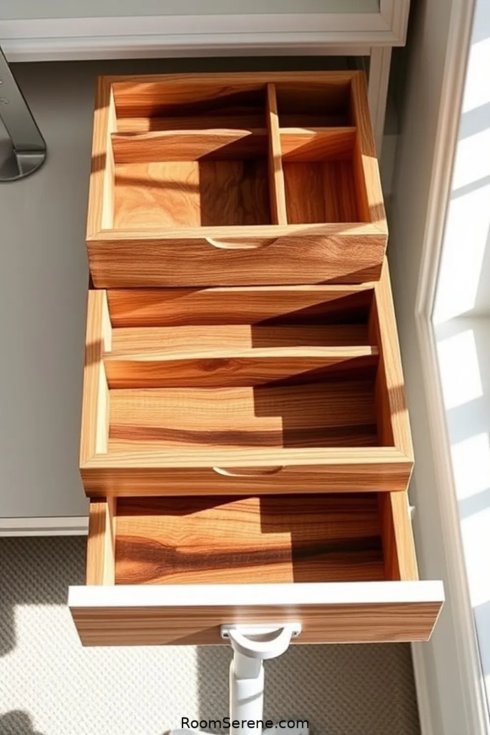 16 Sustainable Ways for Home Office Organization Using Recycled Wood 10 Wooden Drawer Dividers for 16 Sustainable Ways for Home Office Organization Using Recycled Wood