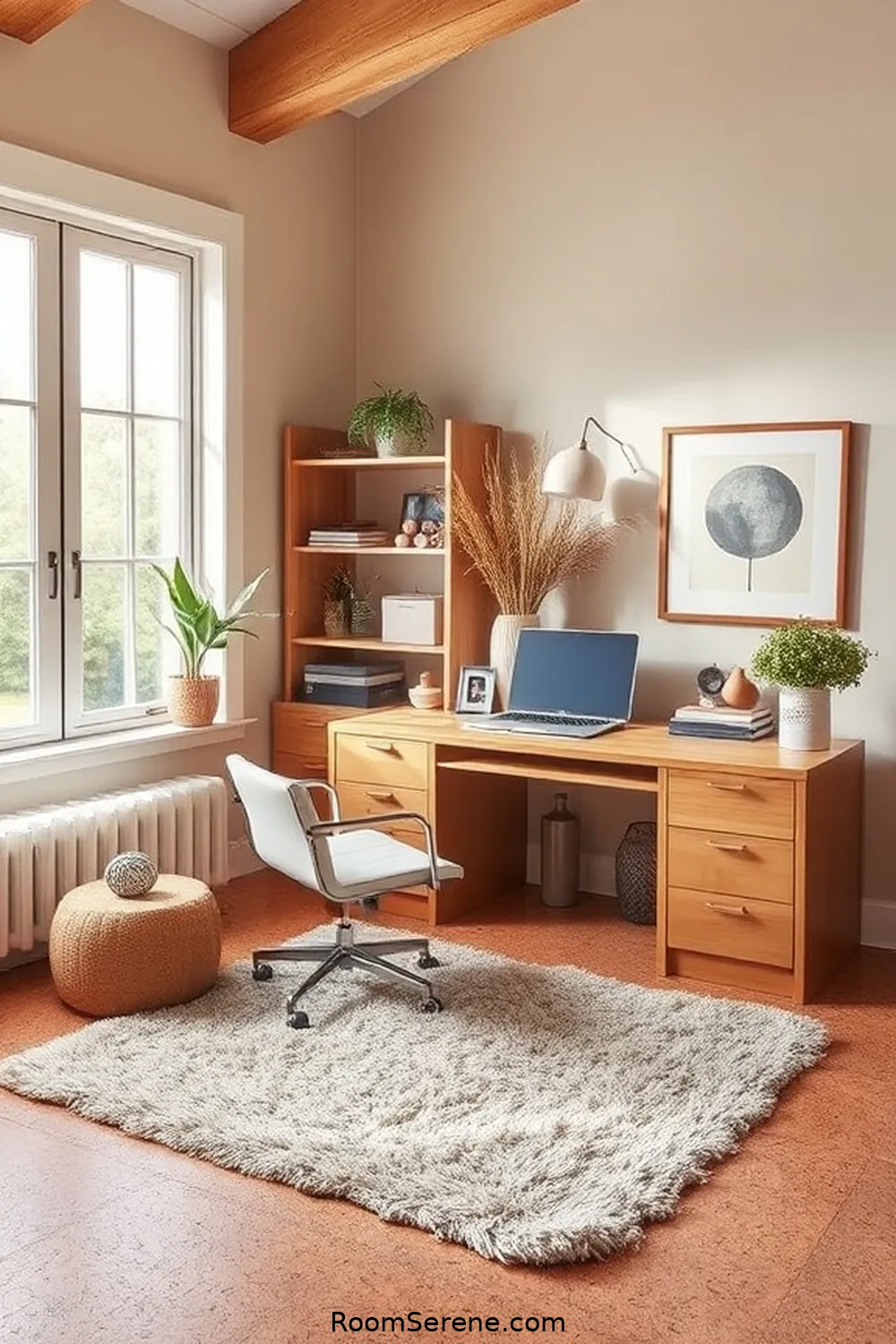 16 Ways to Enhance Comfort and Coziness in Your Home Office Using Cork 3 Cork Flooring for Warmth and Comfort for 16 Ways to Enhance Comfort and Coziness in Your Home Office Using Cork