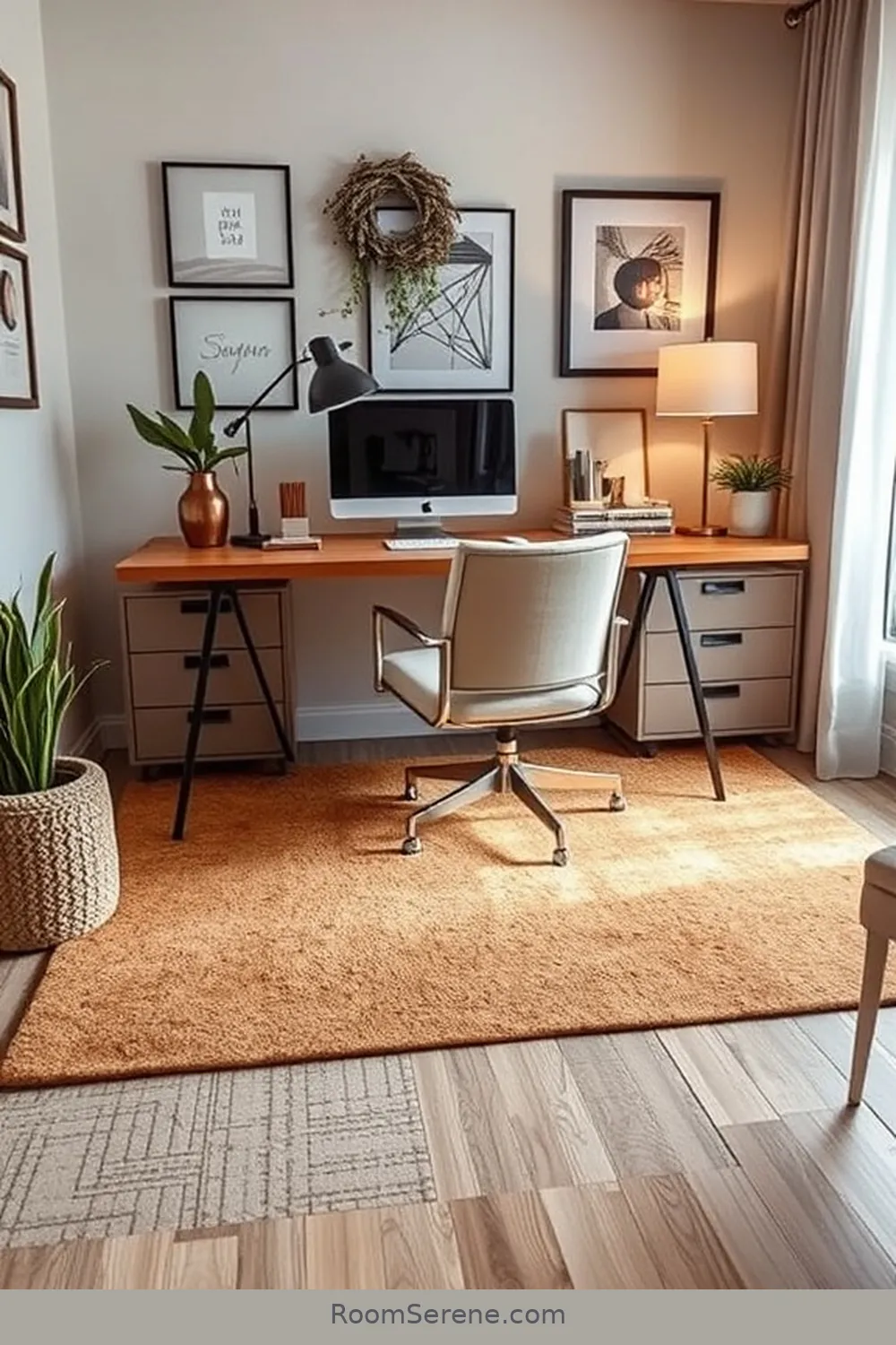 16 Ways to Enhance Comfort and Coziness in Your Home Office Using Cork 15 Cork Rugs for Textural Warmth for 16 Ways to Enhance Comfort and Coziness in Your Home Office Using Cork