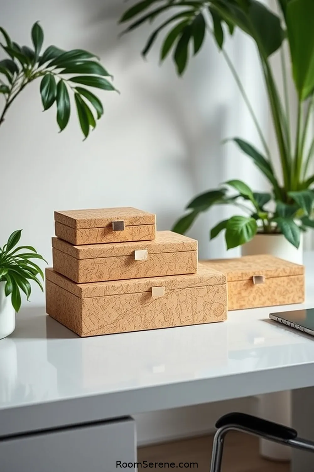 16 Ways to Enhance Comfort and Coziness in Your Home Office Using Cork 10 Cork Storage Boxes for Stylish Organization for 16 Ways to Enhance Comfort and Coziness in Your Home Office Using Cork