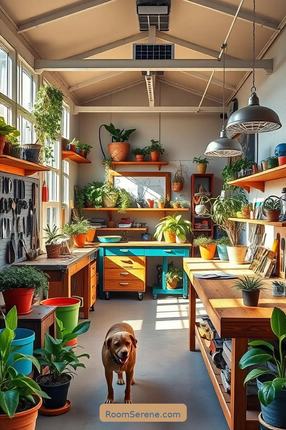 Workshop Wonderland for 17 Creative Multi-Use Garage Spaces Using Solar-Powered Lights