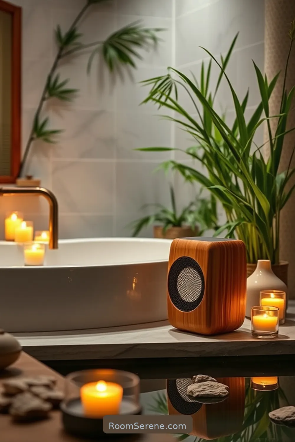 Bamboo Bluetooth Speakers for Relaxation for 17 Smart Home Features Using Bamboo to Enhance Your Bathroom