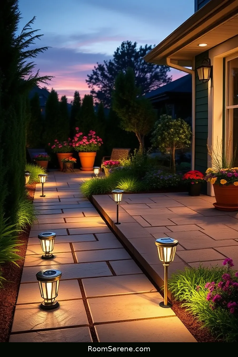 17 Tips for Organizing Your Outdoor Patio Using Solar-Powered Lights 7 Install Ground Lights for Pathway Guidance for 17 Tips for Organizing Your Outdoor Patio Using Solar-Powered Lights