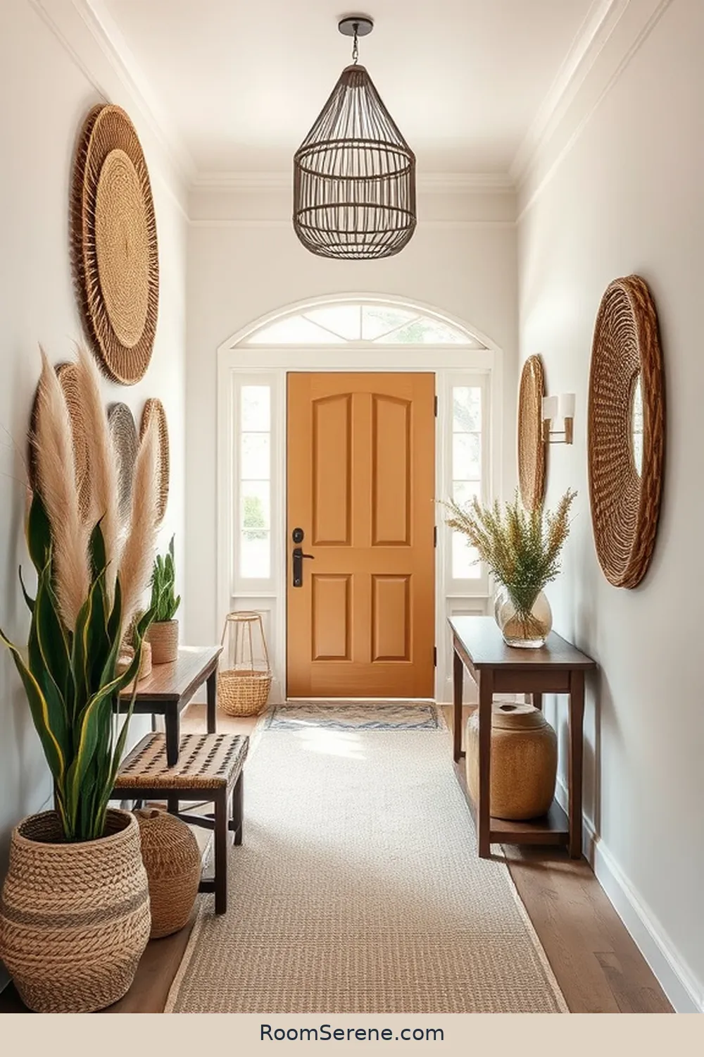 17 Ways to Create Comfort and Coziness in Your Entryway Using Natural Fibers 14 Integrate Natural Fiber Wall Hangings for 17 Ways to Create Comfort and Coziness in Your Entryway Using Natural Fibers