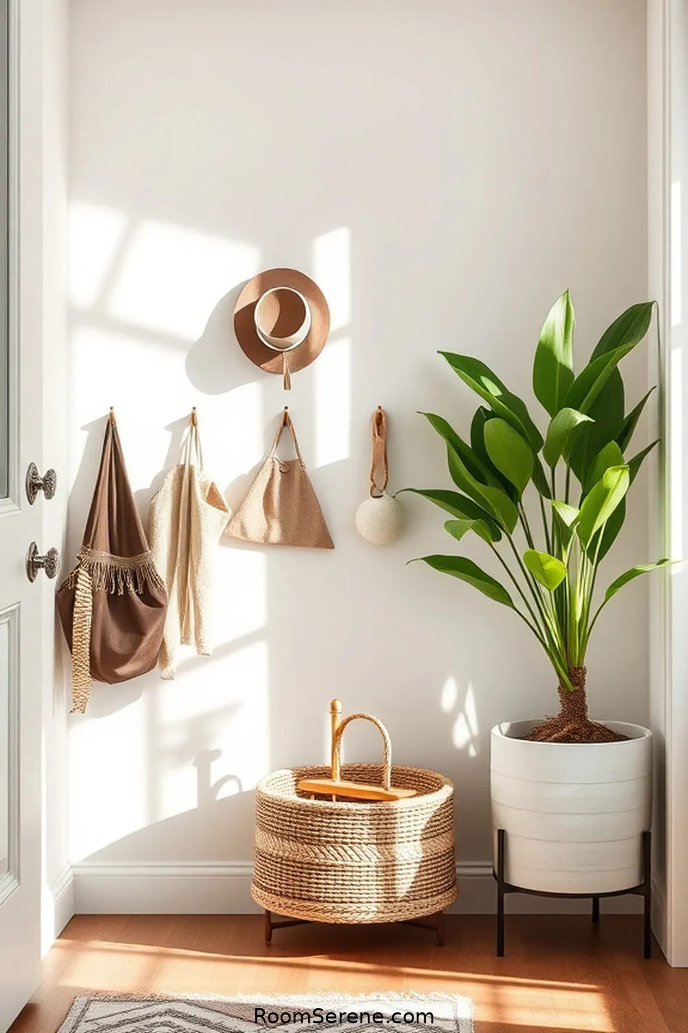 Functional Organic Cotton Key Holders for 17 Ways to Create Multi-Use Entryway Spaces Using Organic Cotton