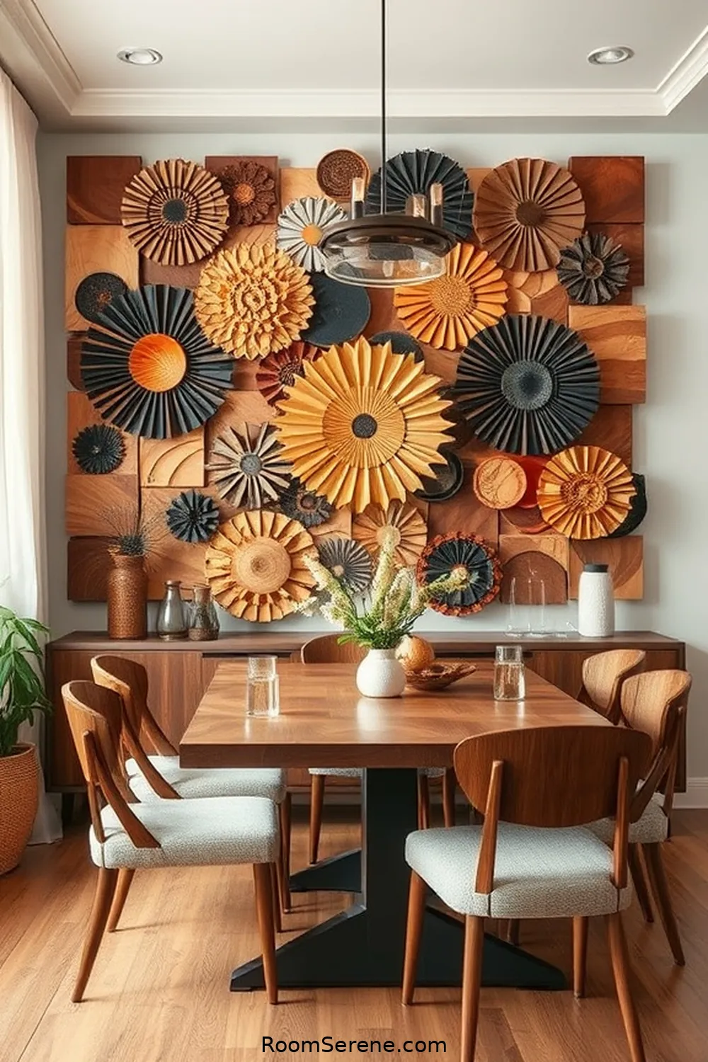 17 Ways to Enhance Energy Efficiency in Your Dining Room Using Recycled Wood 4 Recycled Wood Wall Art for 17 Ways to Enhance Energy Efficiency in Your Dining Room Using Recycled Wood