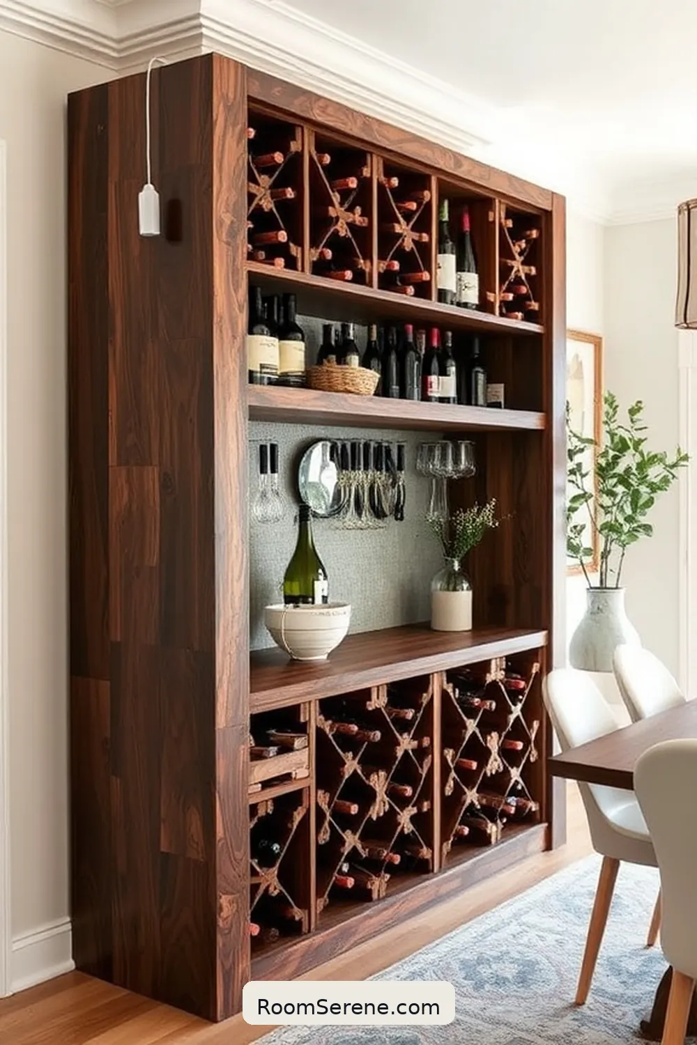 17 Ways to Enhance Energy Efficiency in Your Dining Room Using Recycled Wood 14 Wooden Wine Racks for 17 Ways to Enhance Energy Efficiency in Your Dining Room Using Recycled Wood