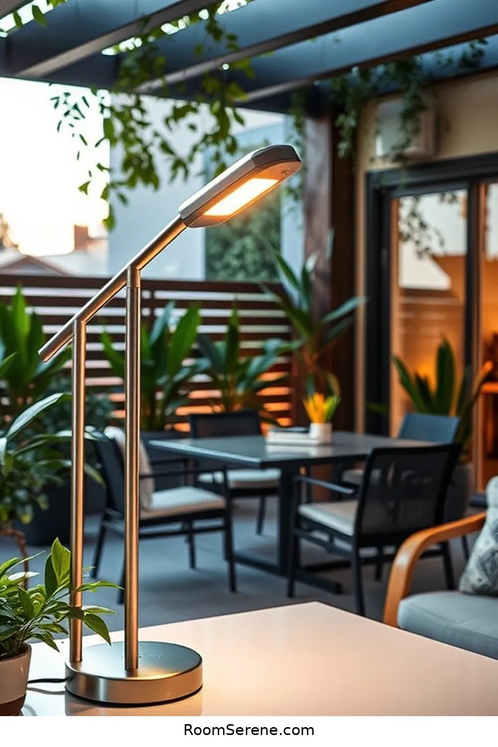 18 Creative Designs for Your Outdoor Patio Workspace Using Solar-Powered Lights 4 Stylish Solar-Powered Desk Lamp for 18 Creative Designs for Your Outdoor Patio Workspace Using Solar-Powered Lights
