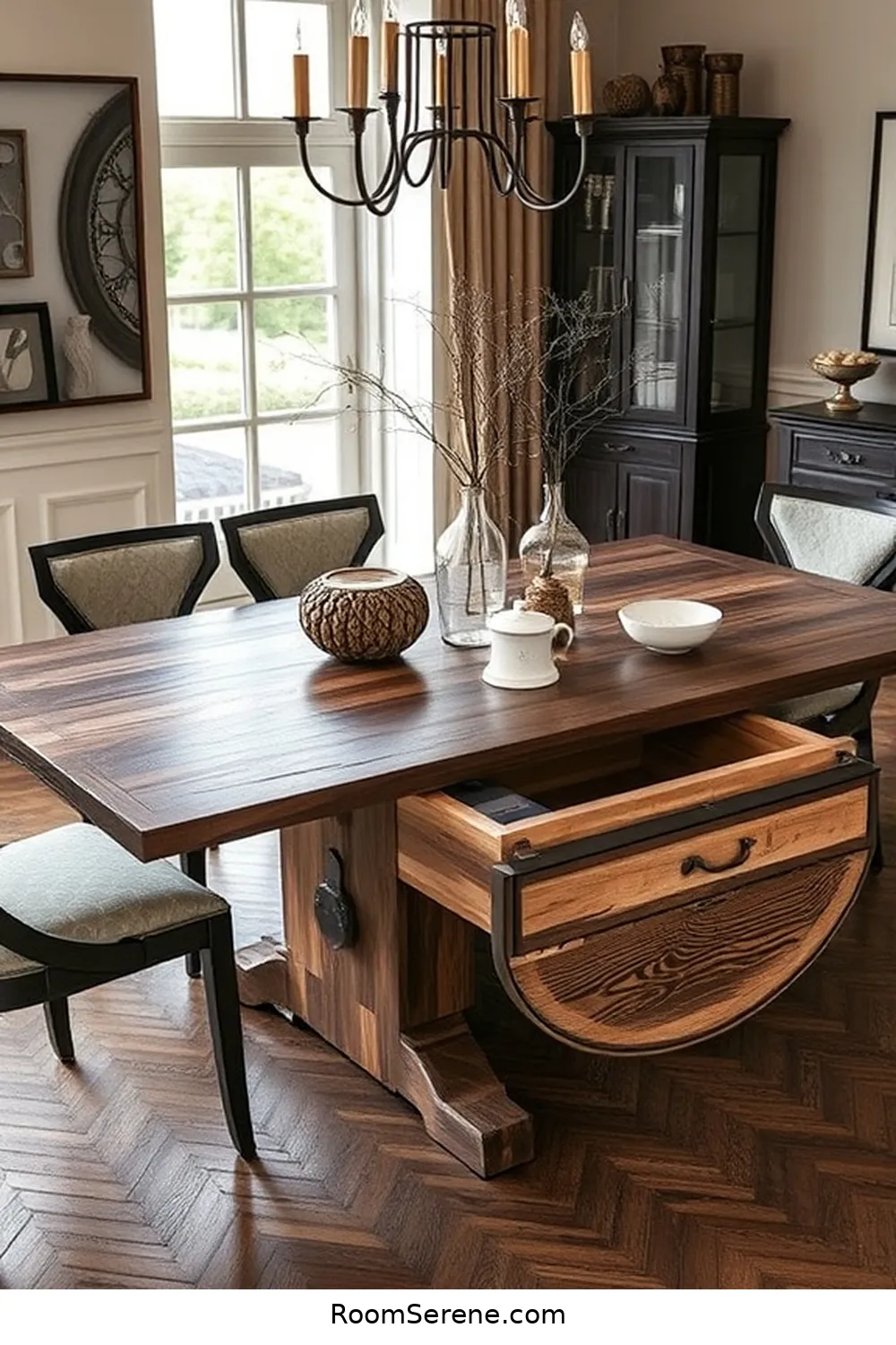 18 Creative Storage Solutions for Dining Rooms Using Recycled Wood 18 Hidden Storage in Table Designs for 18 Creative Storage Solutions for Dining Rooms Using Recycled Wood