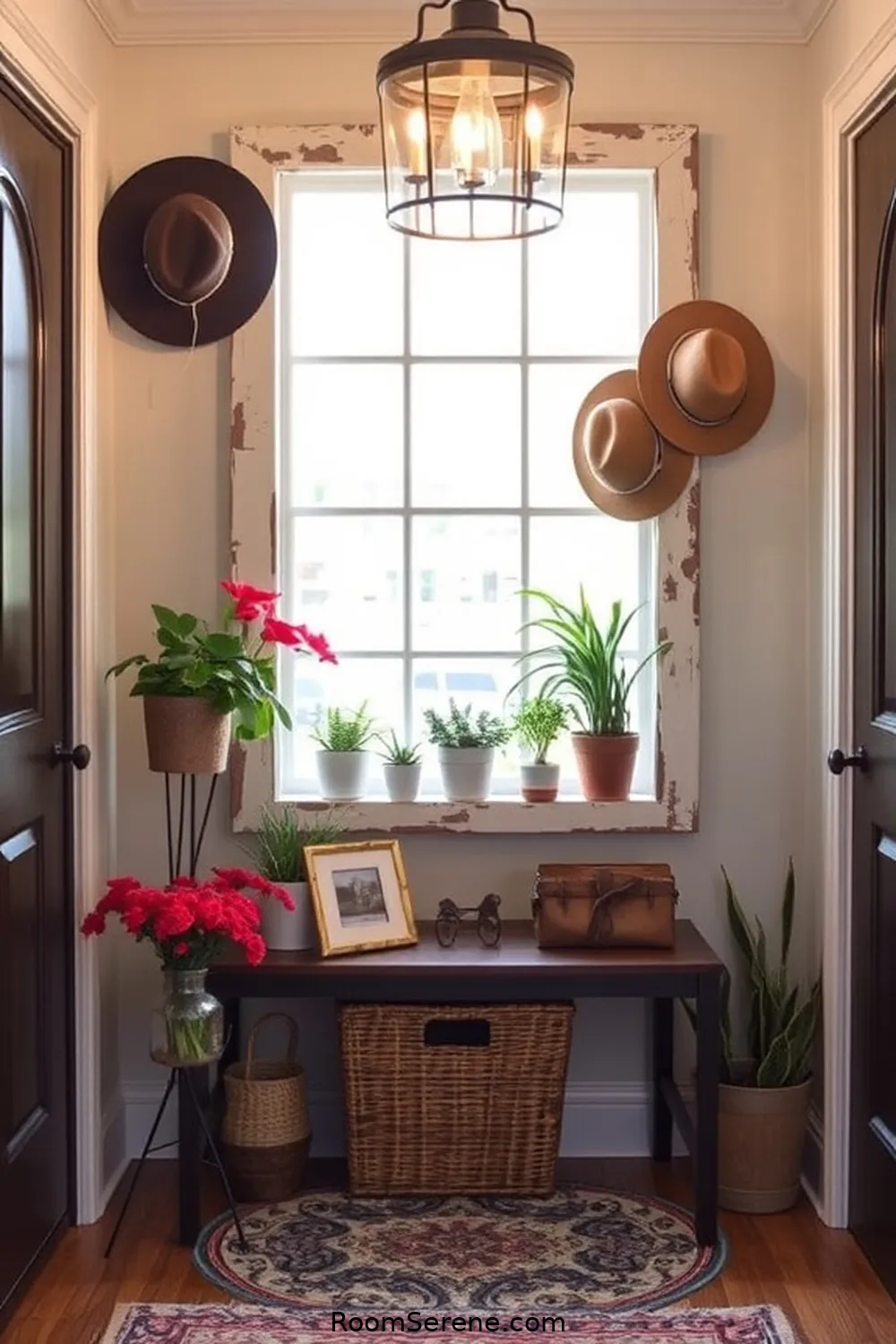 Repurposed Window Frame Display for 18 Creative Storage Solutions for Entryway Using Reclaimed Materials